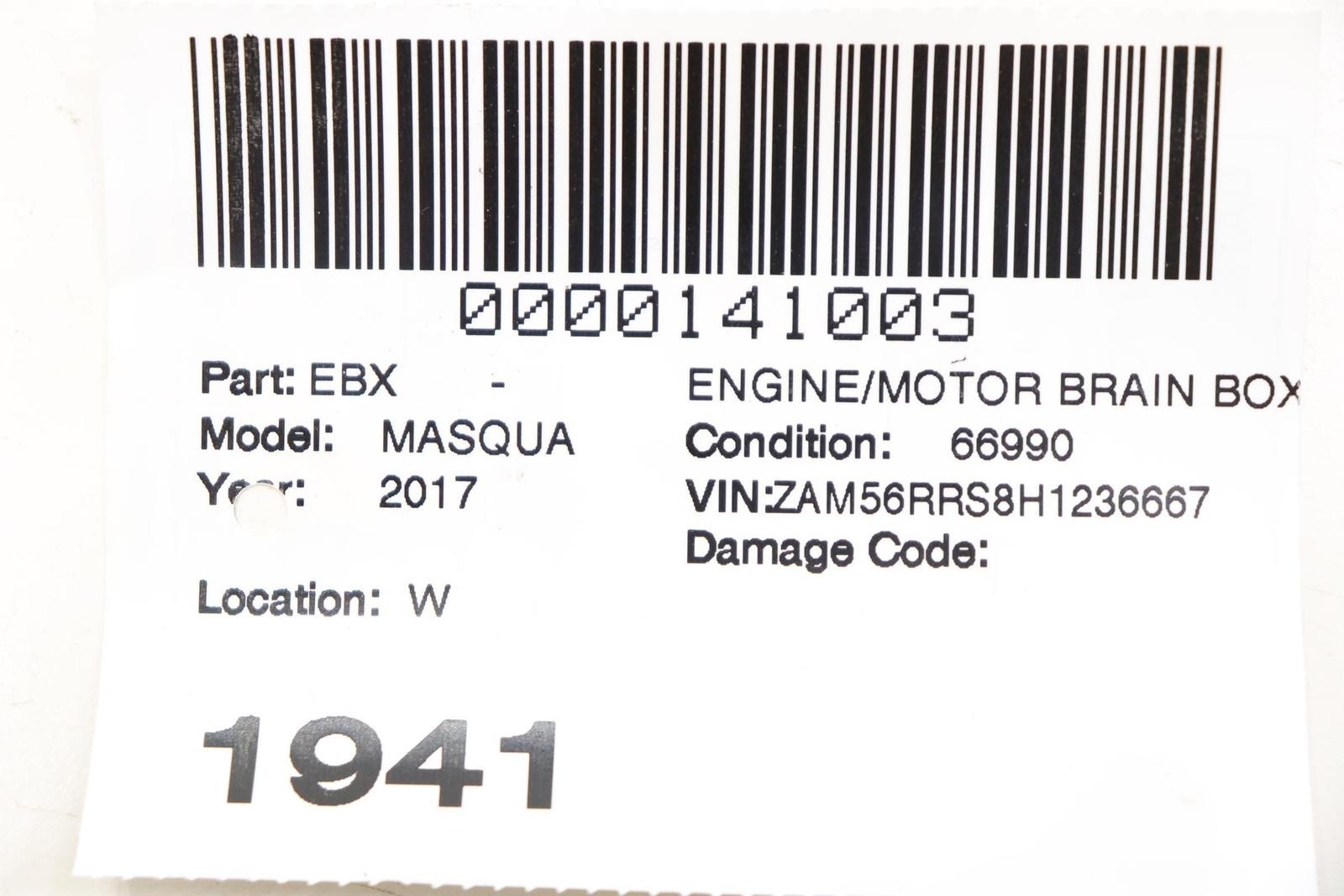 Maserati Quattroporte 2014-2024 Electronic control unit