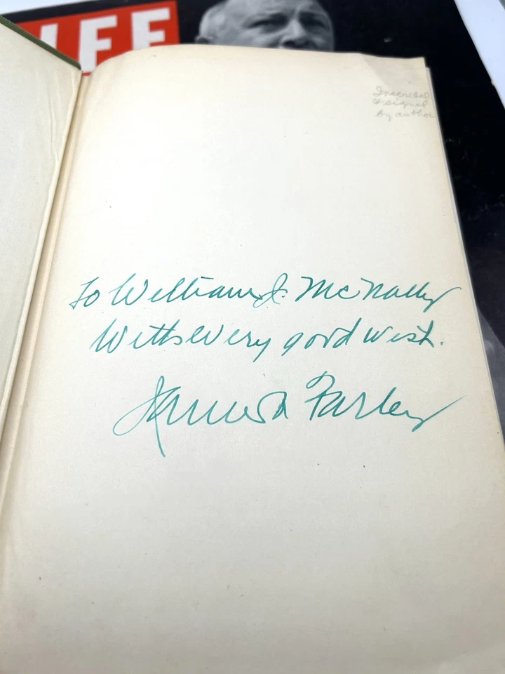 JIM FARLEY'S The Roosevelt Years 1948 signed by Jim Farley & 1938 Life Magazine - Image 2 of 4