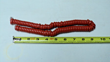 Rust 12Ft Vintage Phone Handset Cord Curly Coil
