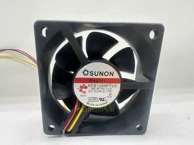 KDE1206PTV3 DC12V 0.7W 6025 3-Wire Cooling Fan *qq