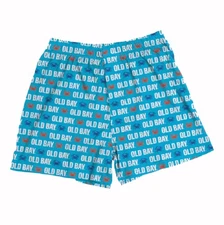 Old Bay Crab Blue Boxer Shorts - NEW Fast Free Ship
