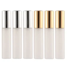 6 Pcs Frosted Glass Spray Bottle Travel Size Perfume Room Bottles Mini Makeup