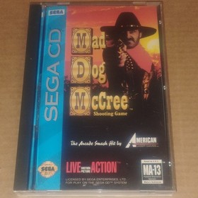 American Laser Games Mad Dog McCree Sega CD Shooter Manual Included 1993