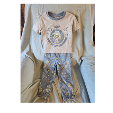 Disney Baby Buzz Lightyear 2-Piece Pajama Set 24M Gray/Blue Cotton Blend B1