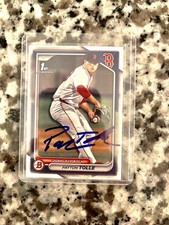 Payton Tolle Signed 1st Bowman Paper Auto Boston Red Sox Top Prospect MLB (IP)