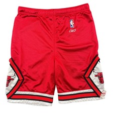 Vintage Reebok Chicago Bulls NBA Shorts Youth M 10-12 Red Basketball
