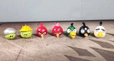 Angry Bird Figures Rovio Lot Of 7 Pieces Pvc Plastic Toys