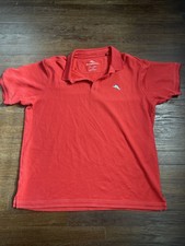 Tommy Bahama Red Supima Island Zone Short Sleeve Polo Men's Size Large