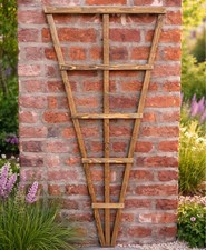 Large Wooden Fan Trellis  Climbing Plant Support Garden Climber Frame 150 x 60cm