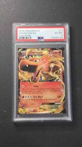 PSA 6 Charizard EX 11/106 Flash Fire Ultra Rare Pokémon 2014