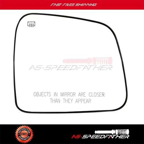 Exterior Side Mirror Glass Passenger Side Fit For 11-ON HEATED DODGE DURANGO