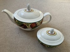 Royal  Doulton China (Augustine Everyday) Teapot with lid + matching sugar bowl