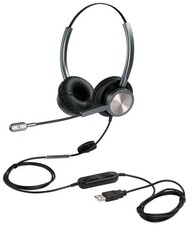 USB Headset with Microphone for PC Laptop, Computer Headset Headphones with M...