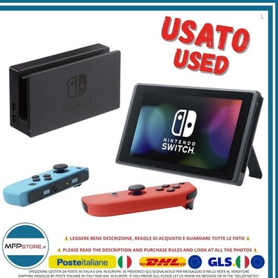 Nintendo Switch + Joy-Con Rot/Blau Neon HAC-001 + Dockingstation Und Zubehör