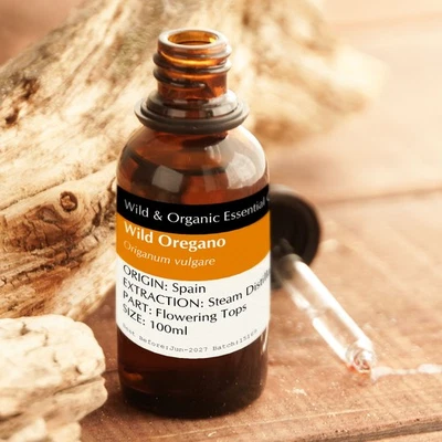EMOLLY 100% Pure Wild Mediterranean Oregano Essential Oil 87% Carvacrol High Strength