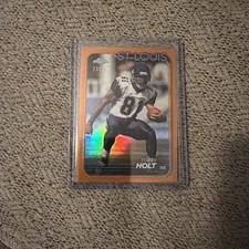 2024 Topps Chrome Orange Refractor Torry Holt 23 /25 St. Louis Rams #102