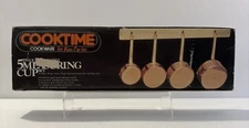 Cooktime Cookware By Ken Carter Vintage Copper Measuring Cups ~ NEW RARE!