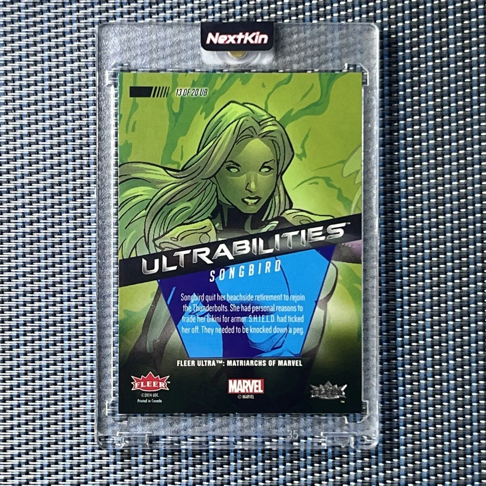 2024 Upper Deck Fleer Ultra Matriarchs Ultrabilities 13Of20UB Songbird SSP RARE. - Image 3 of 3