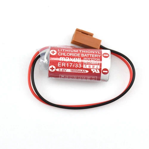 New for maxell ER17/33 3.6V 1600MAH PLC industrial battery With brown plug