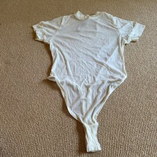 Skims Bone Summer Mesh T-Shirt Bodysuit, Size 4X NWT
