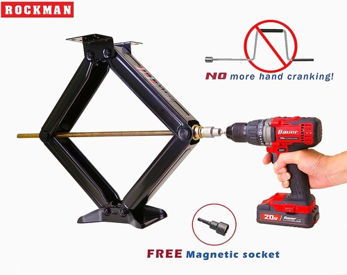 Casa rodante Rockman cámper remolque estabilizador nivelación kit conector tijera 24" 5000 libras - Imagen 4 de 6