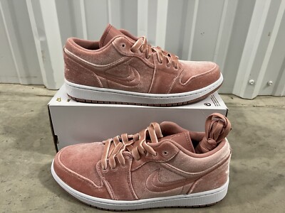 W Nike Air Jordan Low SE 'Velvet' Rust Pink-White Sz