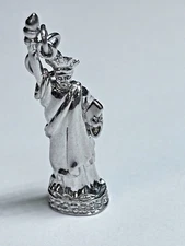 925 DDB Sterling Silver Pave Diamonds Statue of Liberty Charm/Pendant 6.5g