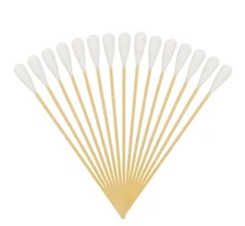 6 Inch Long Cotton Swabs (Large Size) 100pcs for Pets, Cleaning or Makeup NEW