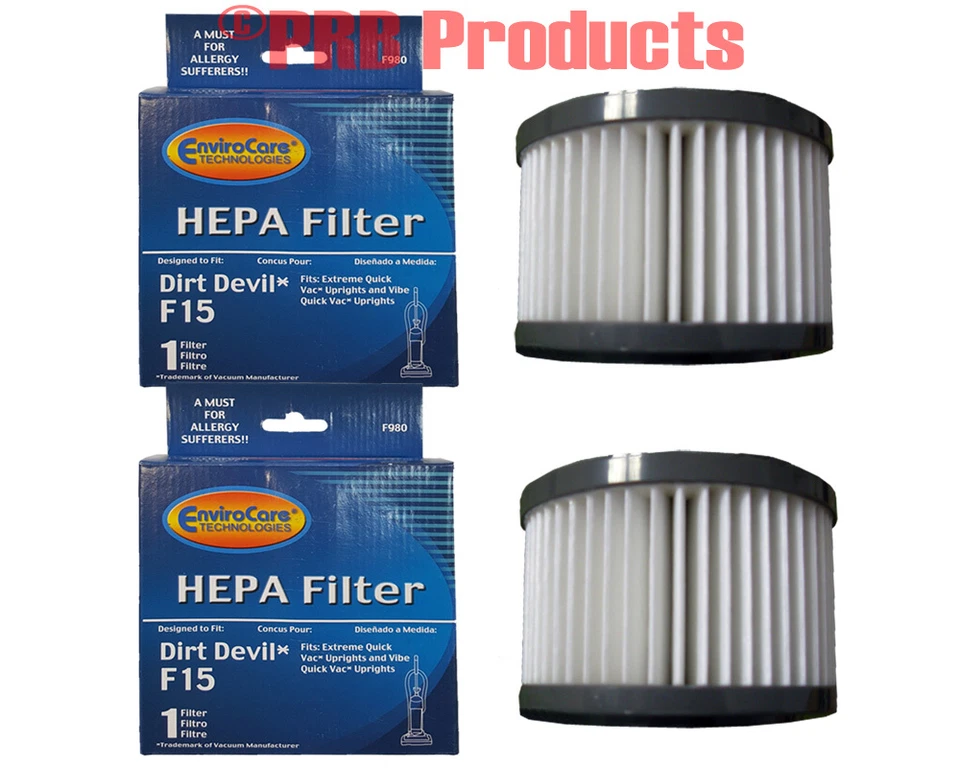ENVIROCARE 2 Dirt Devil HEPA Filter F15 1SS0150000 3SS0150001 Vacuum Cleaner Quick Vac Vibe