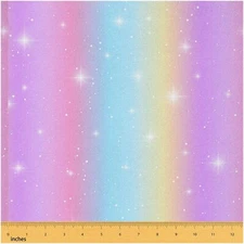 Stellar Dreams Tie Dye Fabric - 2 Yards of Pastel Rainbow U