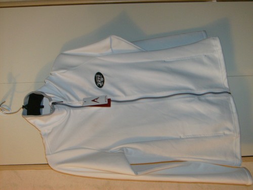 NEW YORK JETS WHITE NFL RARE NEW ANTIGUA WOMEN'S COAT JACKET RARE NFL NWT. - Picture 2 of 11