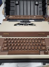 Vintage Japan Royal Educator Portable Electric Typewriter With Case Tested Works thumbnail