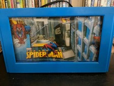Marvel 2006 Comics the amazing Spiderman motion Lamp light blue frame  bin356
