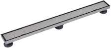 Oatey 32 in Stainless Steel Linear Shower Drain with Tile-In Pattern Drain Cover