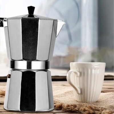 Single Cup Italian Espresso Pot Stainless Steel Pezzetti