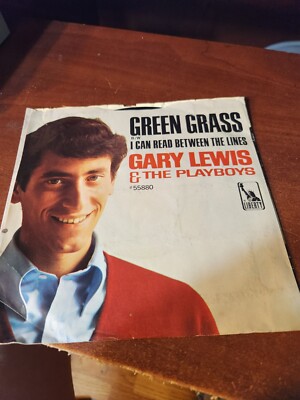 GARY LEWIS GREEN GRASS / I CAN READ BETWEEN THE LINES 45 RPM RECORD
