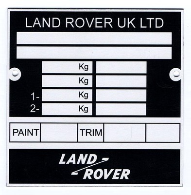 Расшифровка vin range rover