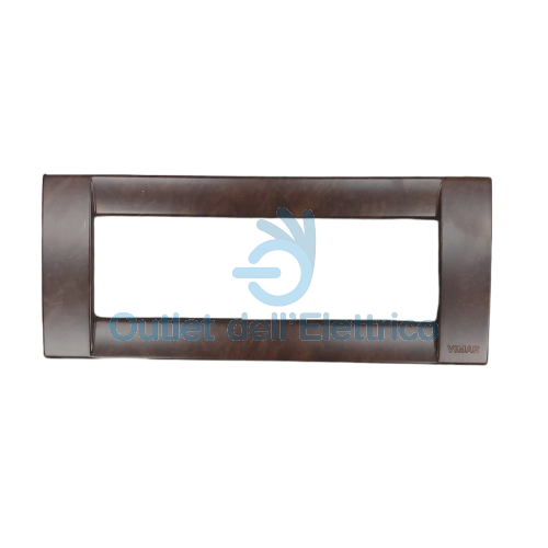 VIMAR 16736.41PLACCA CLASSICA 6 MODULI RADICA NOCE VIMAR SERIE IDEA