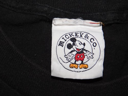 VTG Mickey Mouse T-shirt Bending Over Single Stitch Black Bottom Up made USA XL - Picture 9 of 12
