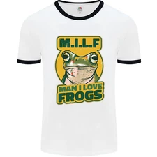 MILF Man I Love Frogs Mens Ringer T-Shirt