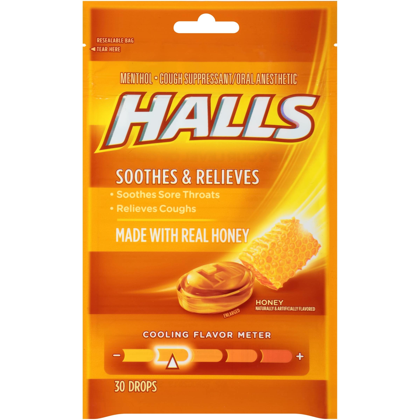 Mondelez Halls Honey Cough Drops 30count (PACK OF 48) eBay