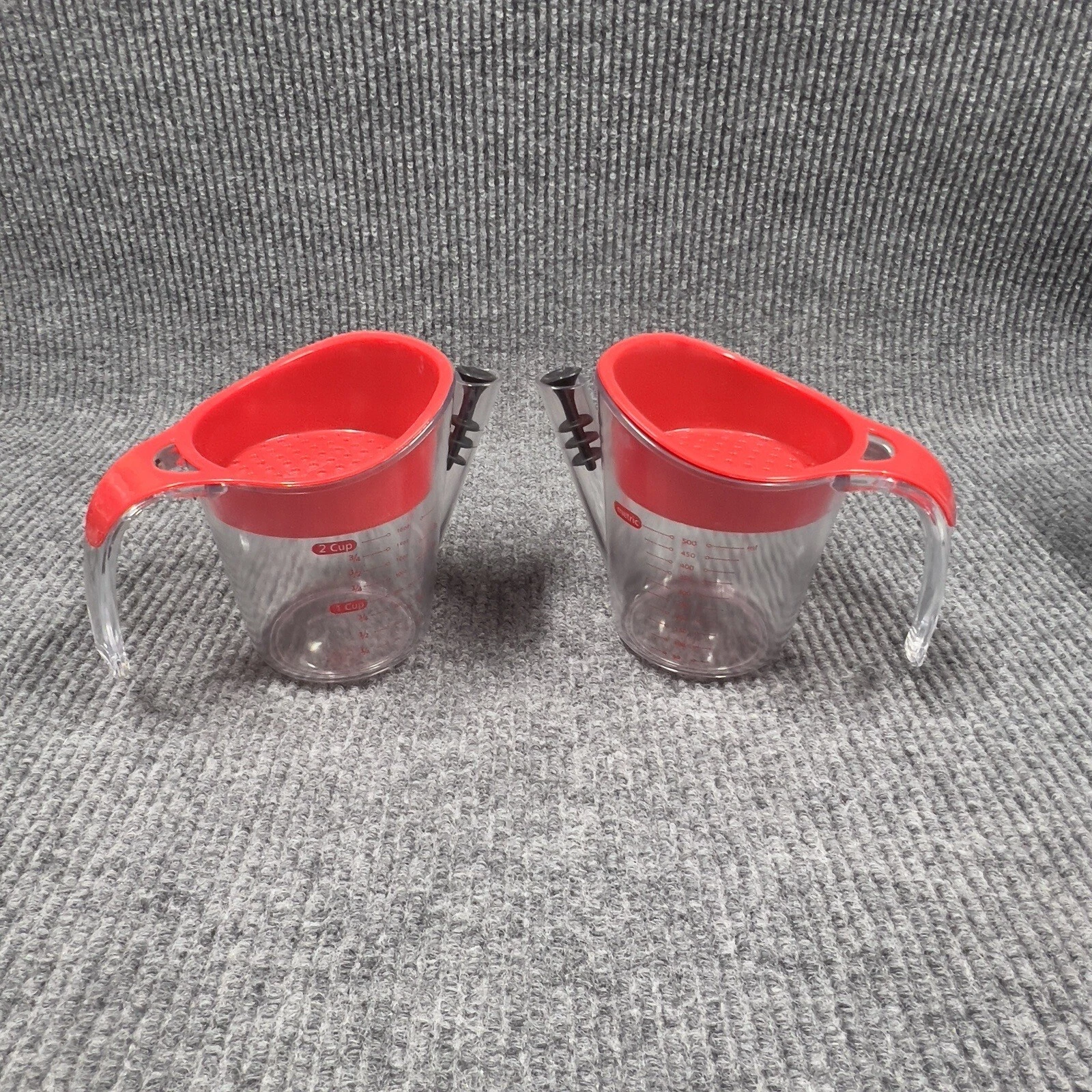 Kitchen Rite 2 Cup 500 ml Fat Separator Measuring Cup Set Of 2 Pour Spout