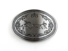 Vintage Rodeo Cowboy Western Horse Riding Winco Assoc. Gun Metal Belt Buckle