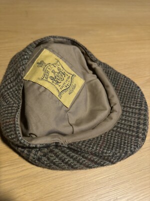 Ralph Lauren Rugby Glen Plaid Houndstooth Gents Hat Tweed
