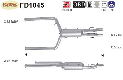   Ruß-Partikelfilter für Jaguar S-Type/XF, 2.7 D, 152kW, Euro 4