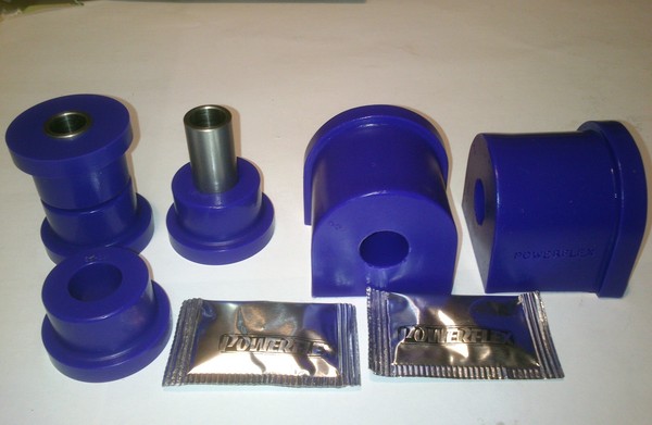 4 Pu Buchsen Querlenker Lager VA Opel Kadett E Powerflex PFF80-301 + PFF80-302-image