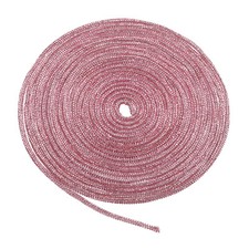 Rhinestone Glitter Shoelaces Crystal Bling 4mm Shiny Drawstring Rope, Light Pink