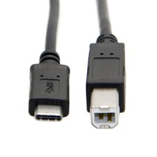USB-C USB 3.1 Type C Male Connector to USB 2.0 B Type Male Data Cable for Laptop