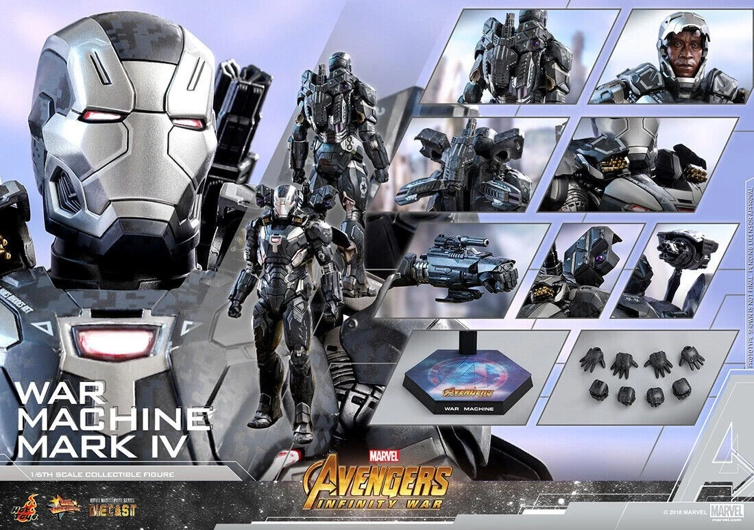 Marvel Hot Toys MMS499 War Machine Avengers Infinity War MCU Iron