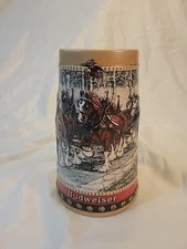 1988 Budweiser Clydesdales Ceramic Stein